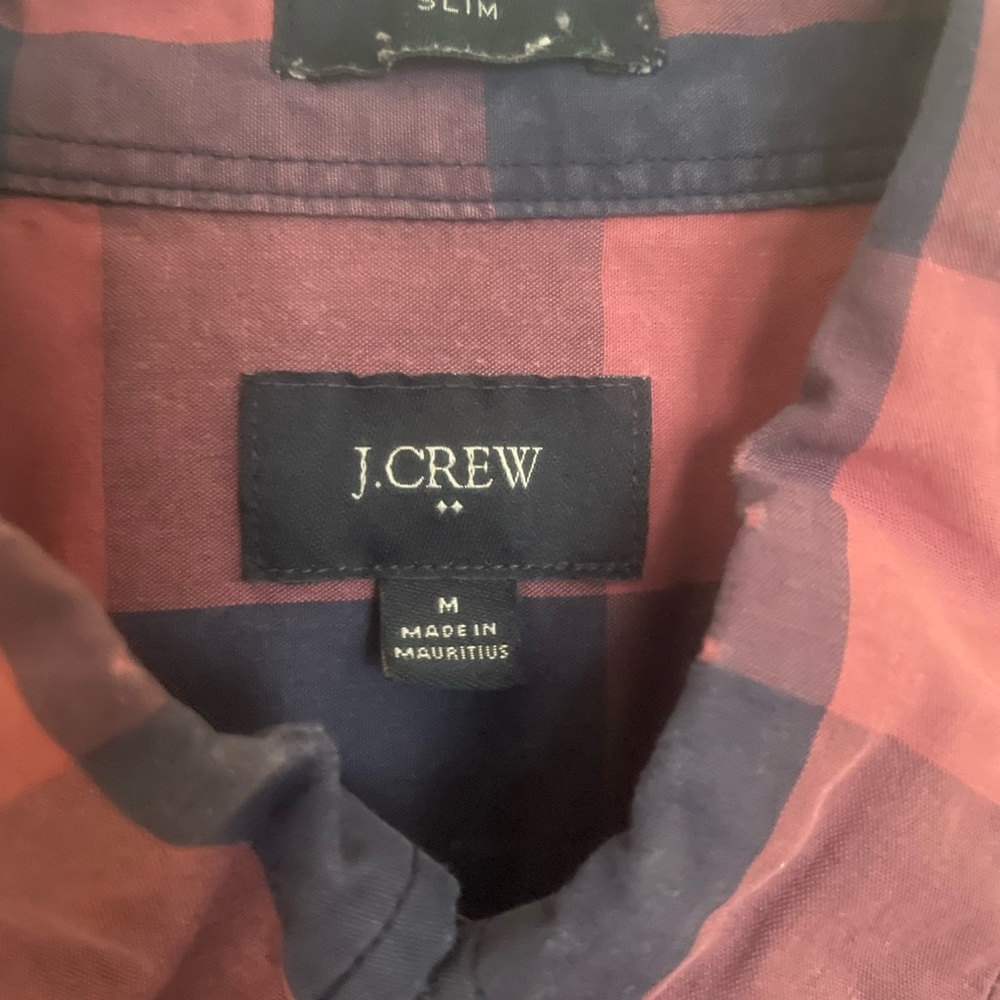 J Crew Factory buffalo plaid slim fit casual button down shirt - Picture 3 of 3